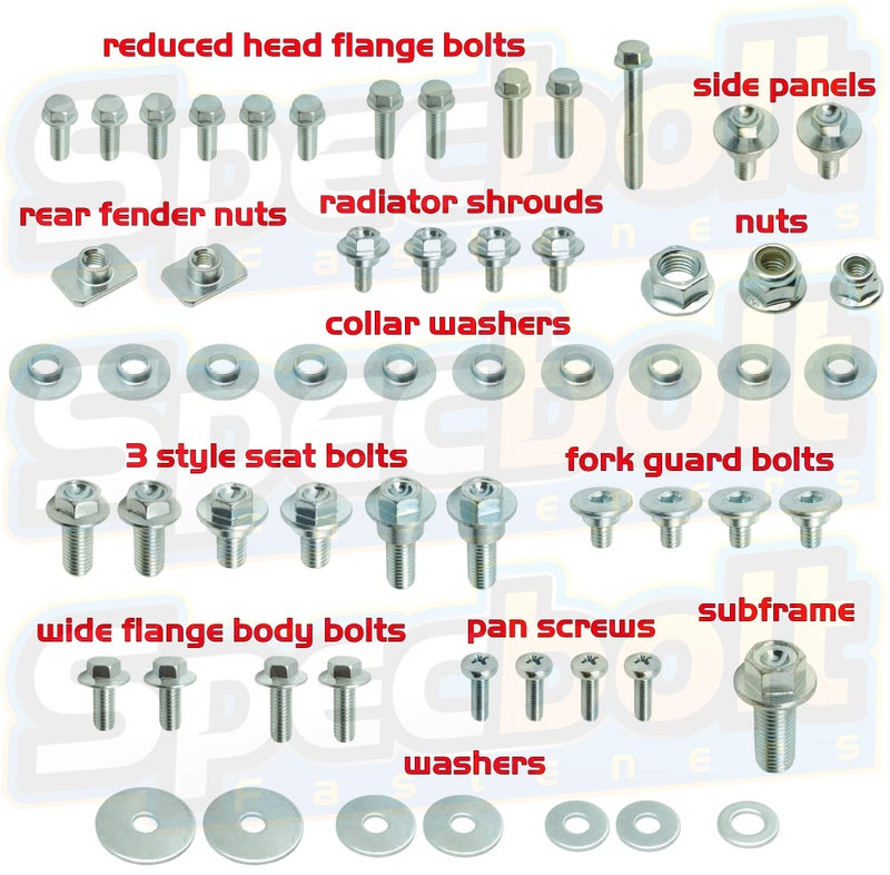 Specbolt Fasteners Brand Spec-Pak fits CR CRF Fastener Kit CR125 CR250 CR500 CRF150 CRF250 CFR450 1996 to Current. XR XL CRF-F - Image 3